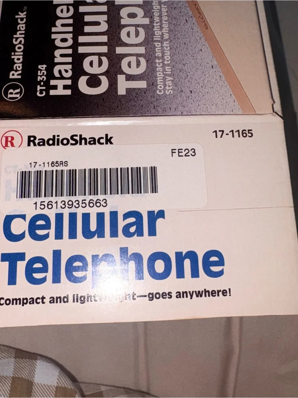 RadioShack Handheld Cellular Telephone - Black